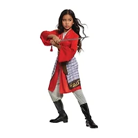 Little & Big Kid Girls Hero Red Dress Classic Princess Mulan Costume