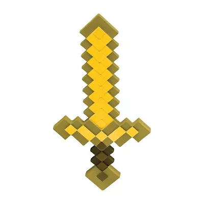Little & Big Kid Unisex Minecraft Gold Sword Costume Accessory