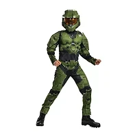 Little & Big Kid Boys Master Chief Infinite Muscle Halo Costume