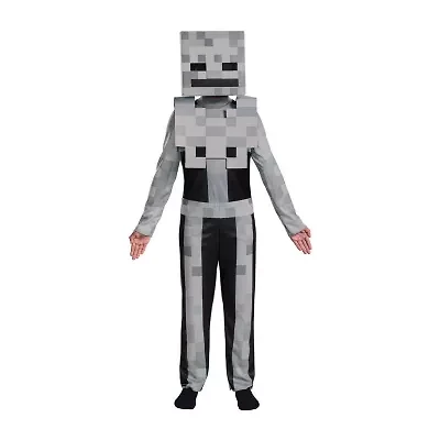 Little & Big Kid Boys Skeleton Classic Minecraft Costume