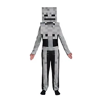 Little & Big Kid Boys Skeleton Classic Minecraft Costume