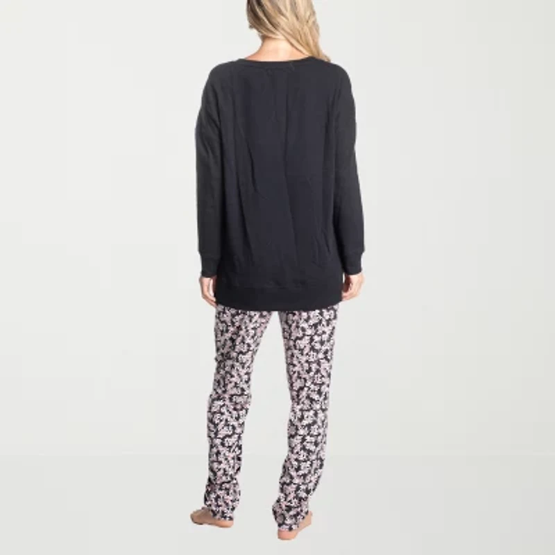 Hanes Womens Long Sleeve 2-pc. Pajama Sets