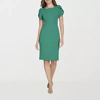 Marc New York Womens Short Sleeve Sheath Dress