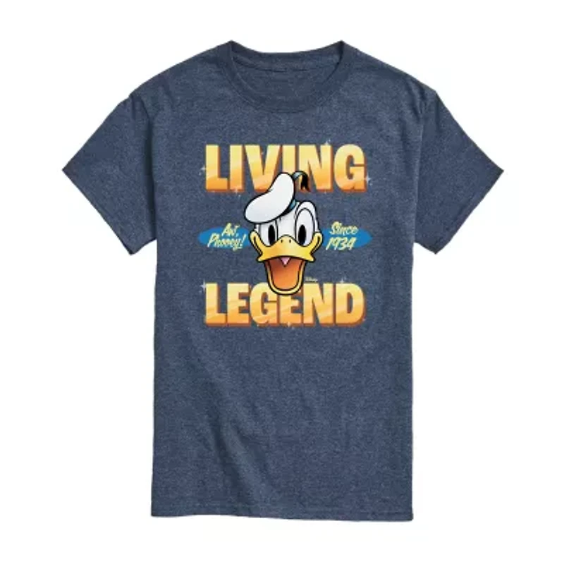 Mens Short Sleeve Donald Duck Graphic T-Shirt
