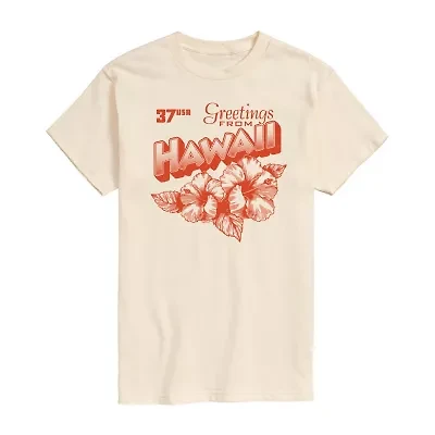Mens Short Sleeve Hawaii Graphic T-Shirt