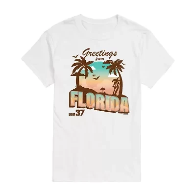 Mens Short Sleeve Florida Graphic T-Shirt