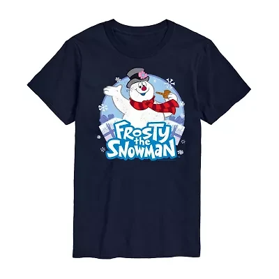 Mens Short Sleeve Frosty the Snowman Graphic T-Shirt