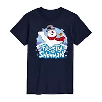 Mens Short Sleeve Frosty the Snowman Graphic T-Shirt
