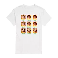 Mens Short Sleeve Elf Graphic T-Shirt
