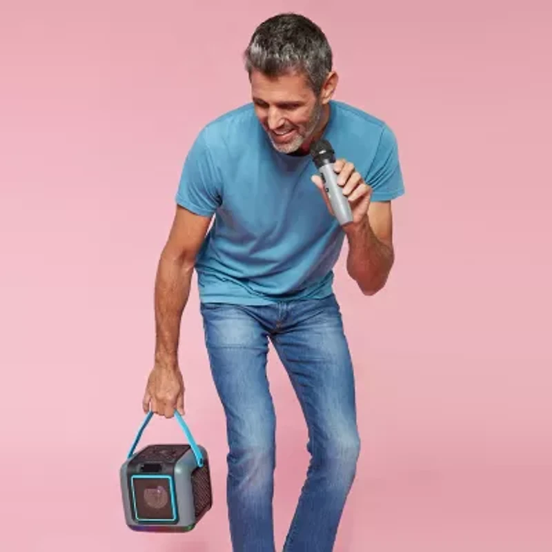 Singing Machine Cube Mini 2-pc. Karaoke Machine Sml668g