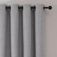 Max Blackout Leaf Reversible Grommet Top Energy Saving 100% Single Curtain Panel