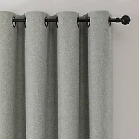 Max Blackout Leaf Reversible Grommet Top Energy Saving 100% Single Curtain Panel