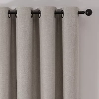 Max Blackout Leaf Reversible Grommet Top Energy Saving 100% Single Curtain Panel