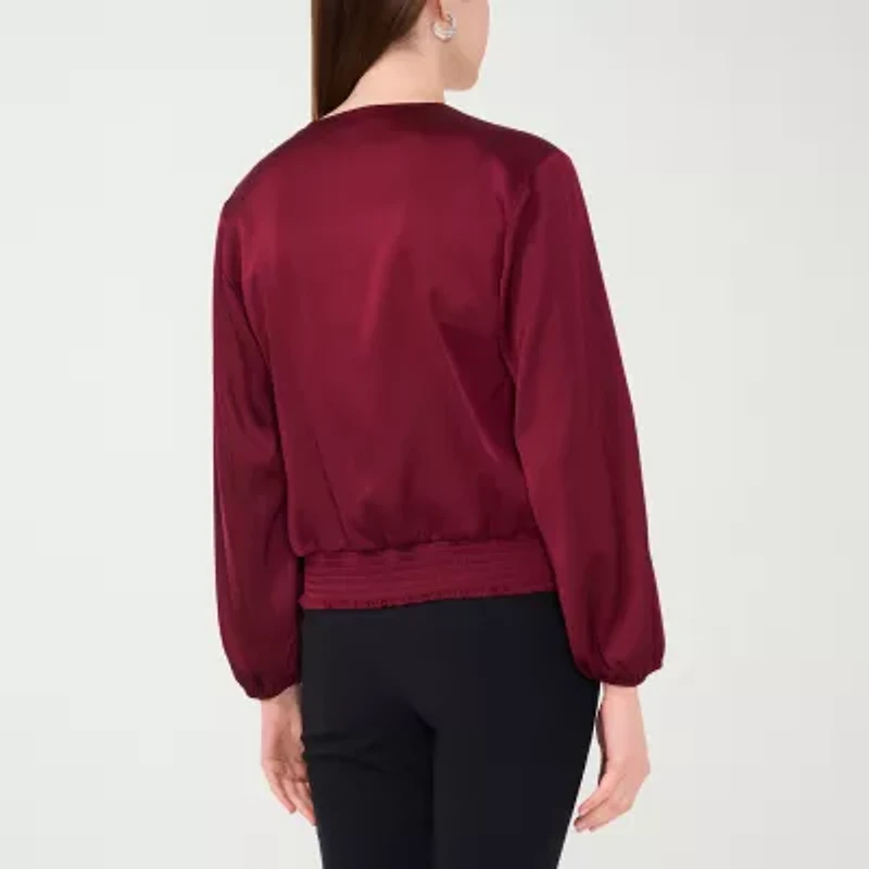 Sam And Jess Womens V Neck Long Sleeve Camisole