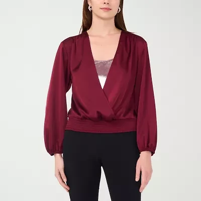 Sam And Jess Womens V Neck Long Sleeve Camisole