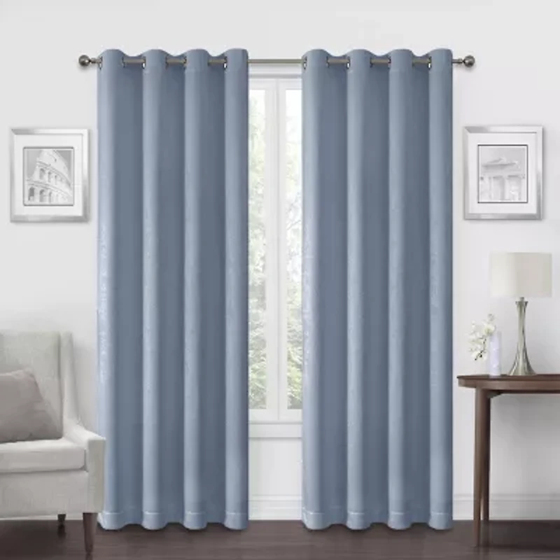 Regal Home Ayden Solid Grommet Top Energy Saving Blackout Single Curtain Panel