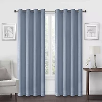 Regal Home Ayden Solid Grommet Top Energy Saving Blackout Single Curtain Panel