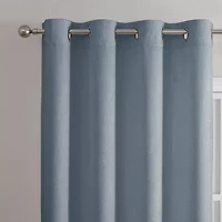 Regal Home Ayden Solid Grommet Top Energy Saving Blackout Single Curtain Panel