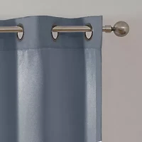 Regal Home Ayden Solid Grommet Top Energy Saving Blackout Single Curtain Panel
