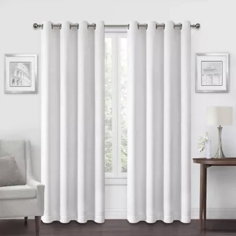 Regal Home Ayden Solid Grommet Top Energy Saving Blackout Single Curtain Panel