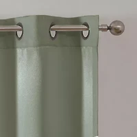 Regal Home Ayden Solid Grommet Top Energy Saving Blackout Single Curtain Panel