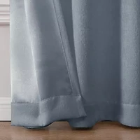 Regal Home Ayden Solid Grommet Top Energy Saving Blackout Single Curtain Panel
