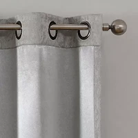 Regal Home Ayden Solid Grommet Top Energy Saving Blackout Single Curtain Panel