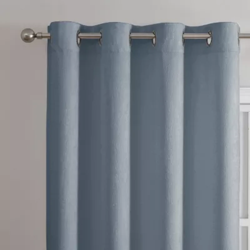 Regal Home Ayden Solid Grommet Top Energy Saving Blackout Single Curtain Panel