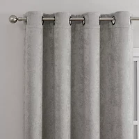Regal Home Ayden Solid Grommet Top Energy Saving Blackout Single Curtain Panel