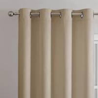 Regal Home Ayden Solid Grommet Top Energy Saving Blackout Single Curtain Panel