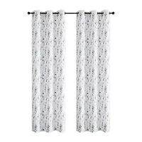 Regal Home Isla Printed Grommet Top Energy Saving Blackout Set of 2 Curtain Panel