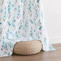 Regal Home Isla Printed Grommet Top Energy Saving Blackout Set of 2 Curtain Panel