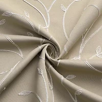 Regal Home Novah Embroidered Grommet Top Energy Saving Blackout Set of 2 Curtain Panel
