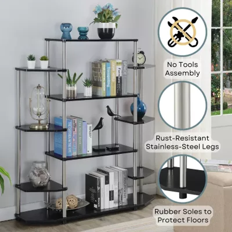 Designs2go Office And Library Collection 10-Shelf Bookcase