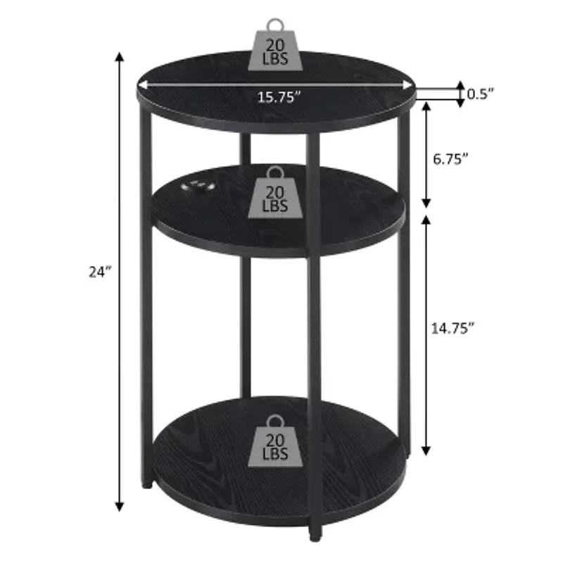Convenience Concepts Simon End Table
