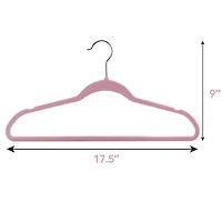 Elama Velvet Slim Profile Heavy Duty Felt 100-pc. Hangers