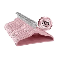 Elama Velvet Slim Profile Heavy Duty Felt 100-pc. Hangers