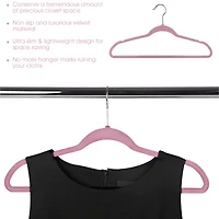 Elama Velvet Slim Profile Heavy Duty Felt 100-pc. Hangers