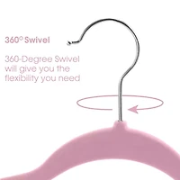 Elama Velvet Slim Profile Heavy Duty Felt 100-pc. Hangers