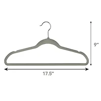 Elama Velvet Slim Profile Heavy Duty Felt 100-pc. Hangers