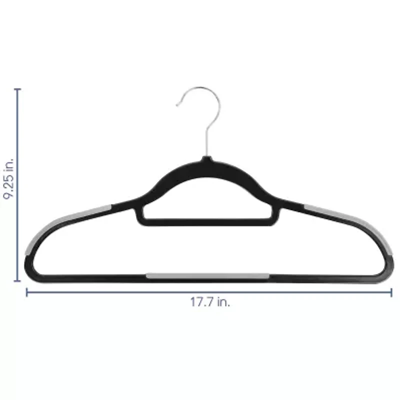 Elama Plastic Non Slip 50-pc. Hangers
