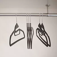 Elama Rubber Non Slip With U-Slide 30-pc. Hangers