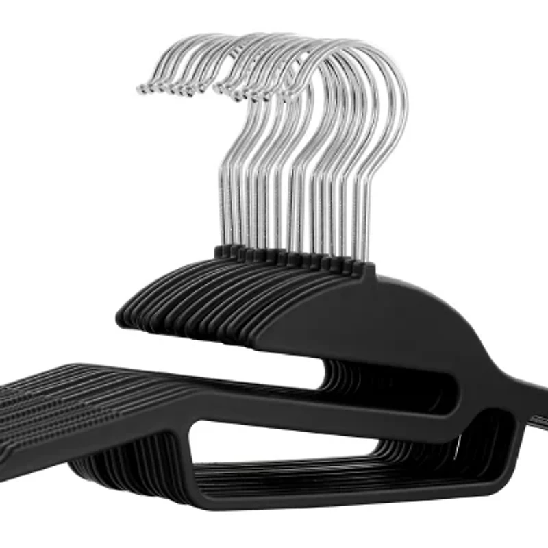 Elama Rubber Non Slip With U-Slide 30-pc. Hangers