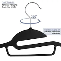 Elama Rubber Non Slip With U-Slide 30-pc. Hangers