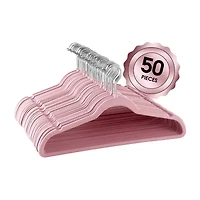 Elama Flocked Velvet 50-pc. Hangers