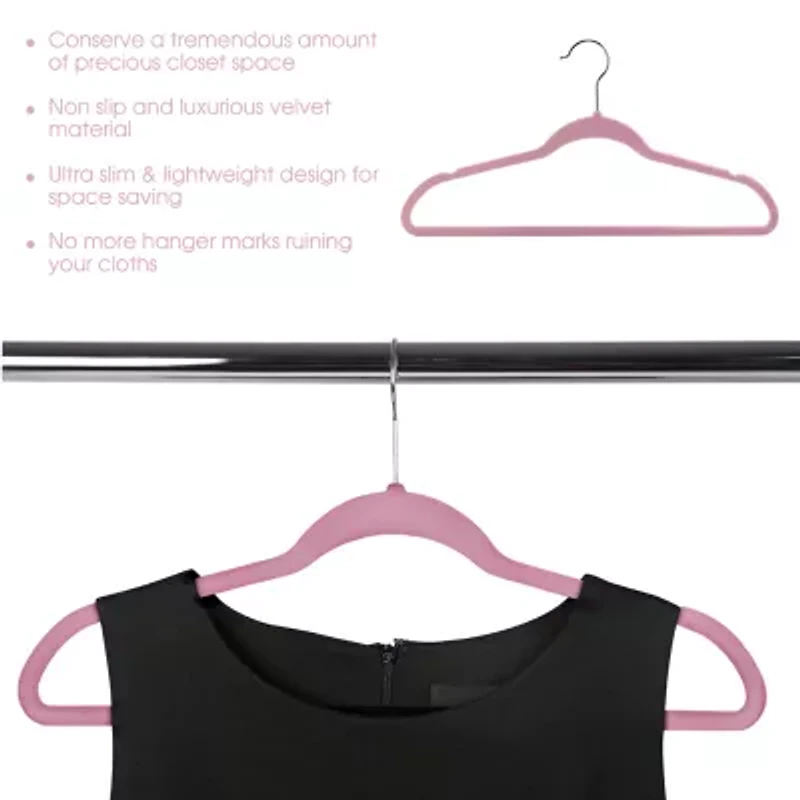 Elama Flocked Velvet 50-pc. Hangers