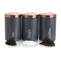MegaChef Essential Kitchen Storage 3-pc. Canister
