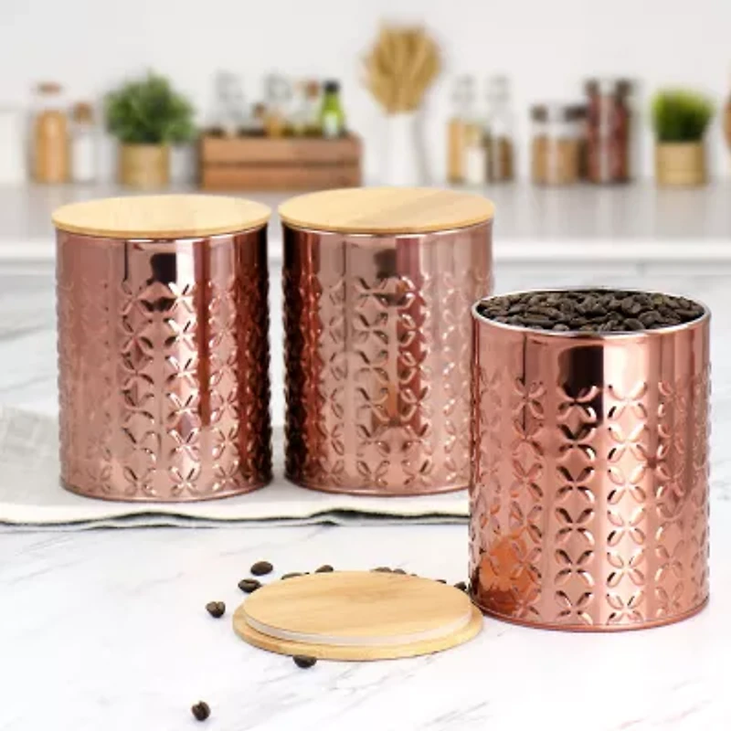 MegaChef Aluminum 3-pc. Canister