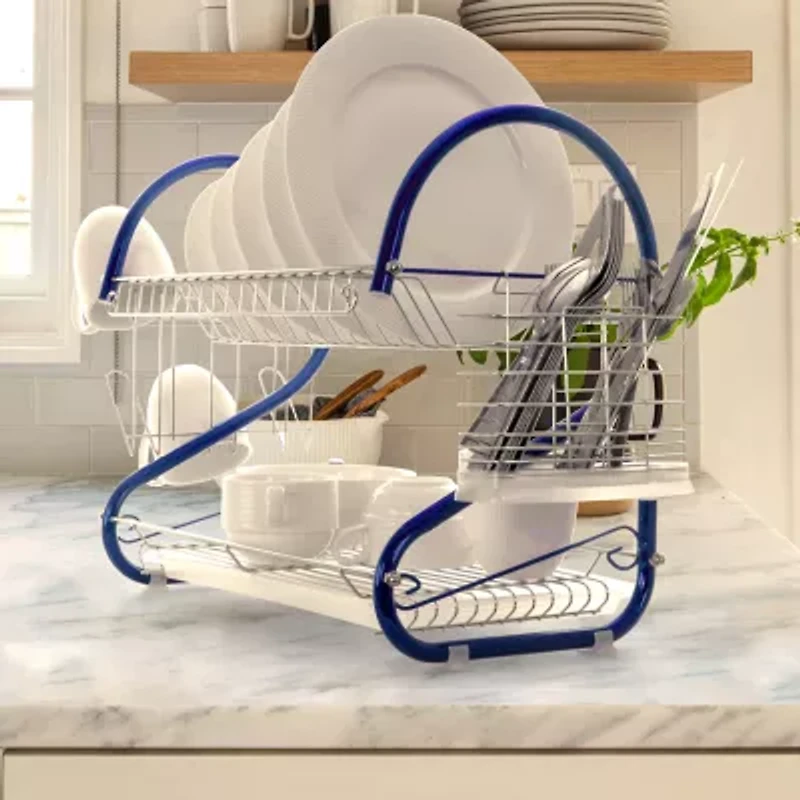 MegaChef 16" Two Shelf Dish Rack
