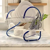 MegaChef 16" Two Shelf Dish Rack